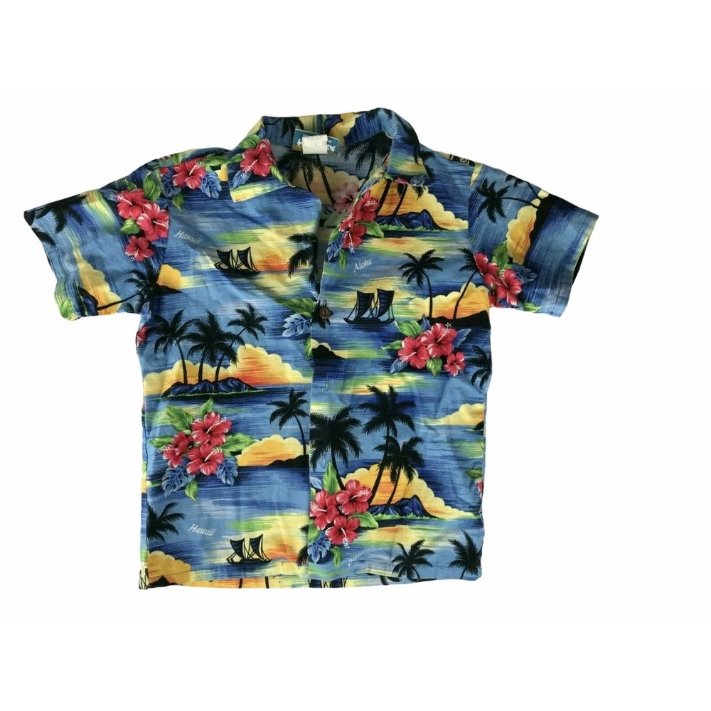 Hanalea Kid's Hawaii Tropical Hawaiian Shirt Short